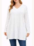 Ivory Supima Cotton Long Sleeve Tunic