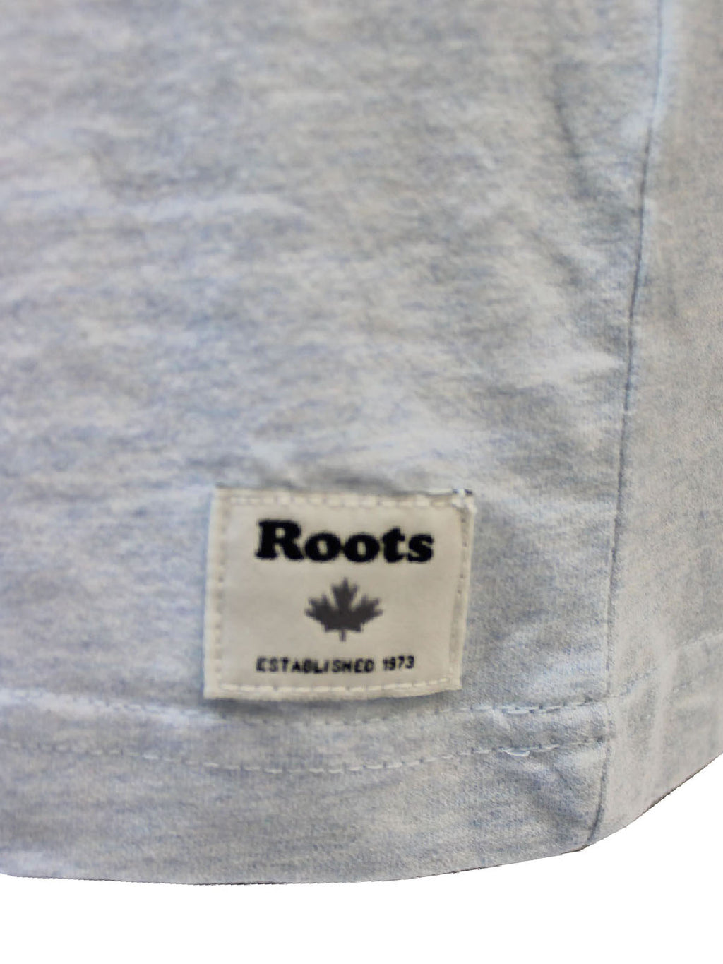 Mens Pure Cotton 'Canada' Back Ringer T-Shirt Sky Blue